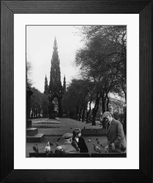 Framed Print : Scene in Princes Street Gardens, Edinburgh, Scotland Framed Print : Scene in Princes Street Gardens, Edinburgh, Scotland