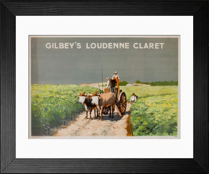 Framed Print : Gilbeys Loudenne Claret Framed Print : Gilbeys Loudenne Claret