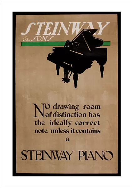 Advertisement for Steinway Pianos