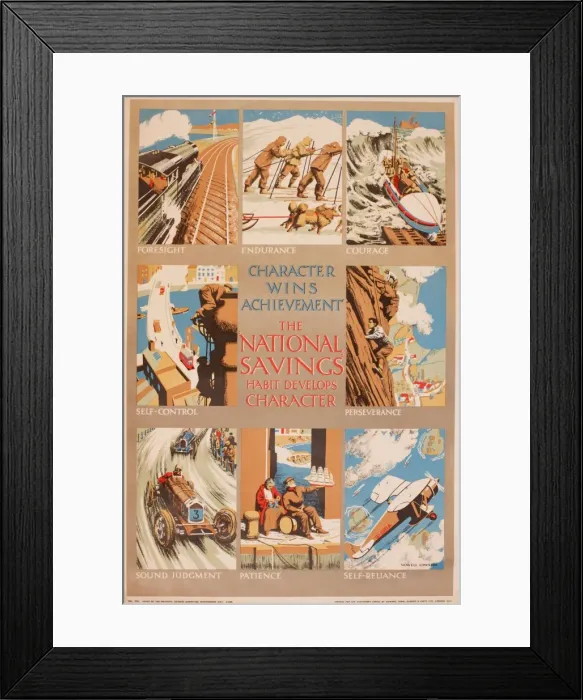 Framed Print : Advertisement for National Savings Framed Print : Advertisement for National Savings