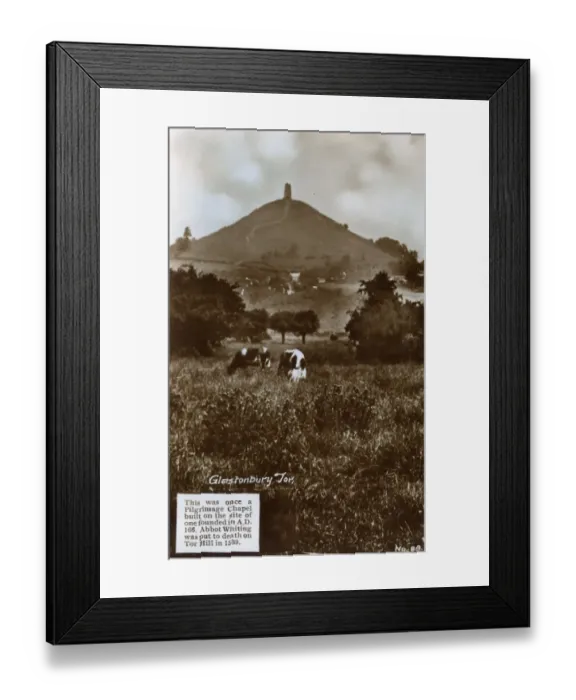 Framed Print : View of Tor Hill, Glastonbury, Somerset Framed Print : View of Tor Hill, Glastonbury, Somerset