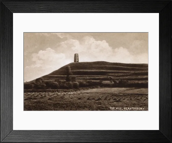 Framed Print : View of Tor Hill, Glastonbury, Somerset Framed Print : View of Tor Hill, Glastonbury, Somerset