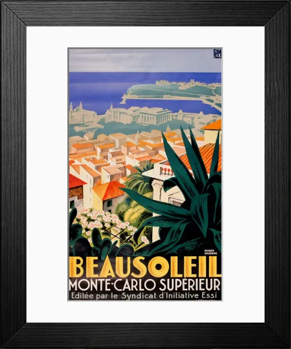 Framed Print : Beausoleil, Monte Carlo, Monaco Framed Print : Beausoleil, Monte Carlo, Monaco