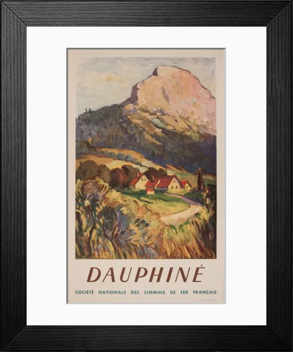Framed Print : Advertisement for Dauphine, France Framed Print : Advertisement for Dauphine, France