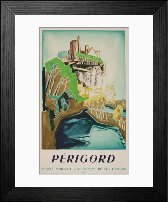 Framed Print : Advertisement for Perigord, France Framed Print : Advertisement for Perigord, France