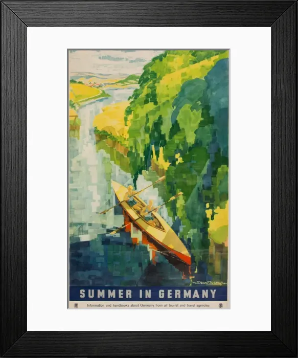 Framed Print : Advertisement, Summer in Germany Framed Print : Advertisement, Summer in Germany