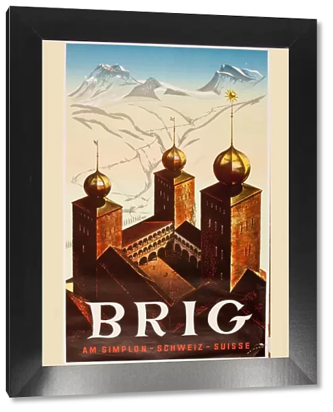 Advertisement for Brig, Simplon, Switzerland