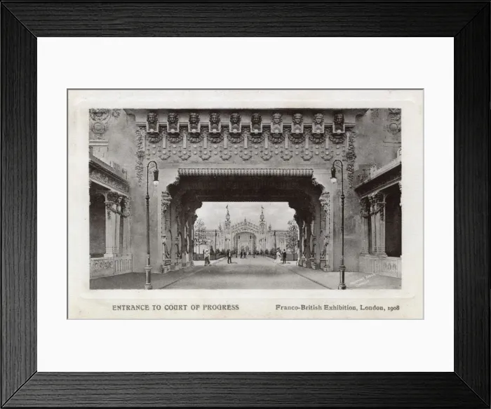Framed Print : Franco-British Exhibition, London - Court of Progress Framed Print : Franco-British Exhibition, London - Court of Progress