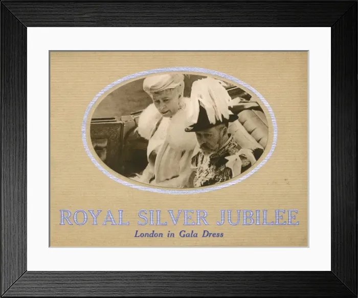 Framed Print : Cover design, Royal Silver Jubilee Framed Print : Cover design, Royal Silver Jubilee