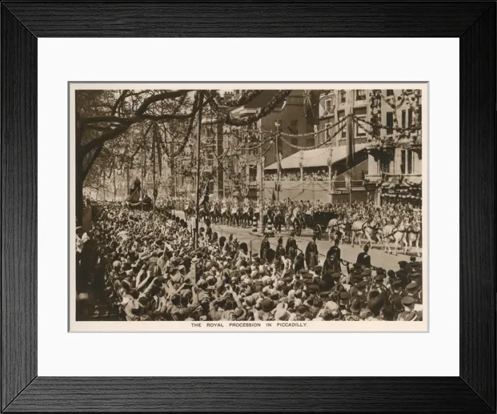 Framed Print : King George V and Queen Mary, Silver Jubilee Framed Print : King George V and Queen Mary, Silver Jubilee