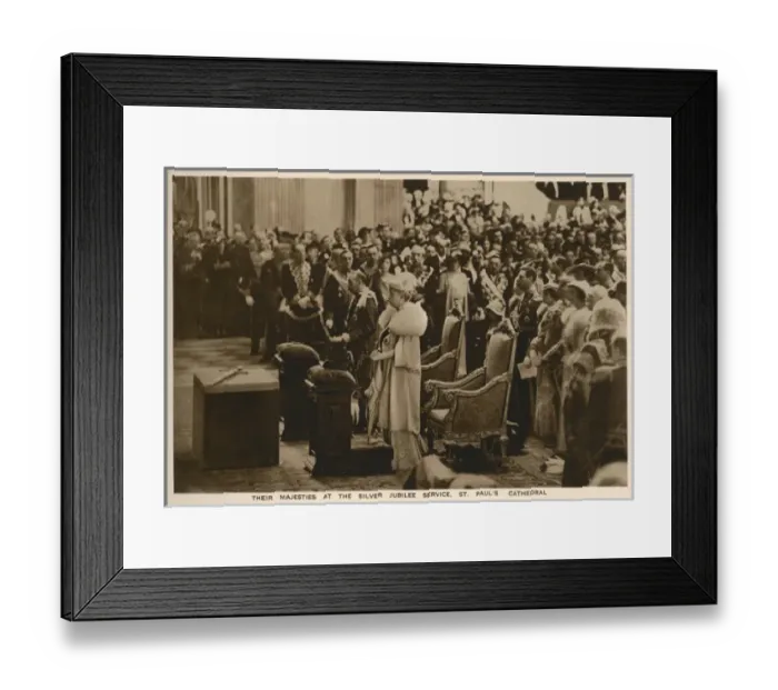 Framed Print : King George V and Queen Mary, Silver Jubilee Framed Print : King George V and Queen Mary, Silver Jubilee