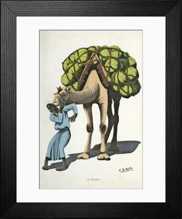 Framed Print : A man and his camel in Egypt Framed Print : A man and his camel in Egypt