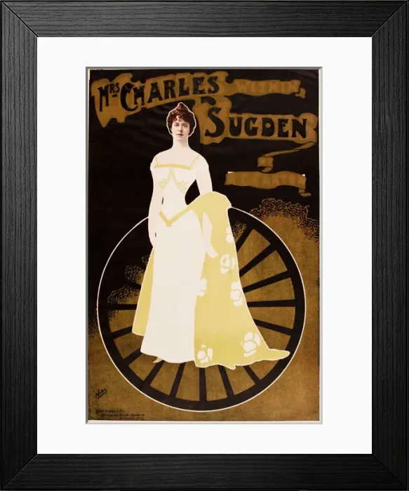 Framed Print : Advertisement for Mrs Charles Sugden Framed Print : Advertisement for Mrs Charles Sugden