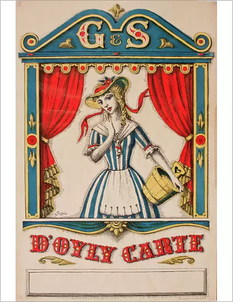 Retro poster, Gilbert & Sullivan, D Oyly Carte