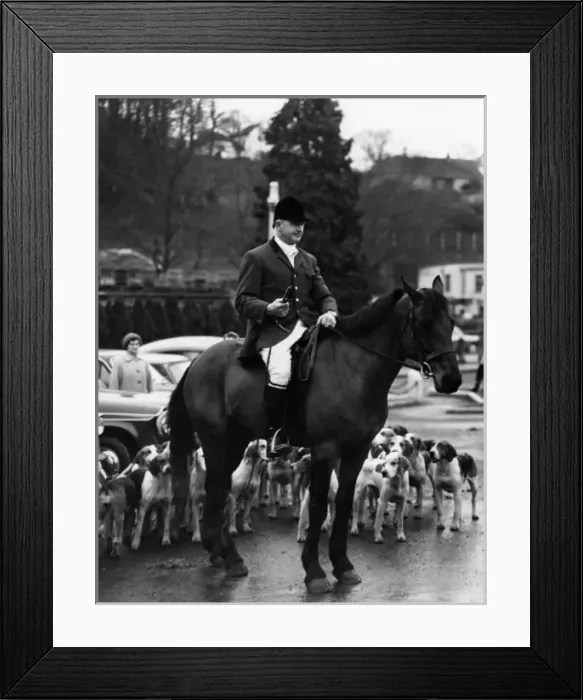 Framed Print : Huntsman of the Lamerton Foxhounds, Tavistock, Devon Framed Print : Huntsman of the Lamerton Foxhounds, Tavistock, Devon