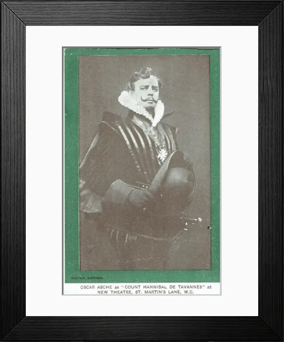 Framed Print : Oscar Asche as Count Hannibal, by Asche and Norreys Connell Framed Print : Oscar Asche as Count Hannibal, by Asche and Norreys Connell