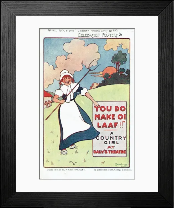 Framed Print : A Country Girl by James M. Tanner. Music by Lionel Monckton Framed Print : A Country Girl by James M. Tanner. Music by Lionel Monckton