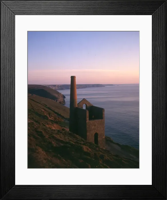 Framed Print : Sunset at Wheal Coates tin mine, St Agnes, Cornwall Framed Print : Sunset at Wheal Coates tin mine, St Agnes, Cornwall
