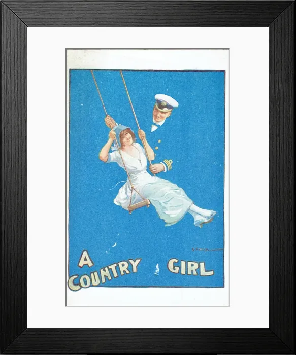 Framed Print : A Country Girl by James M. Tanner. Music by Lionel Monckton Framed Print : A Country Girl by James M. Tanner. Music by Lionel Monckton
