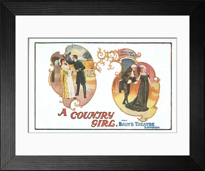 Framed Print : A Country Girl by James M. Tanner. Music by Lionel Monckton Framed Print : A Country Girl by James M. Tanner. Music by Lionel Monckton