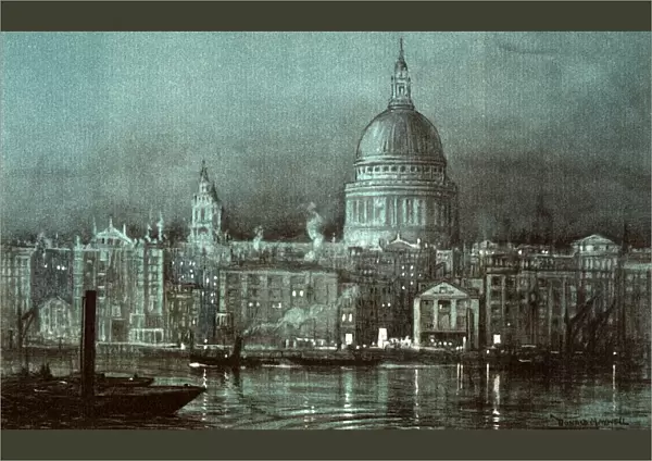 St Pauls from the river 1926