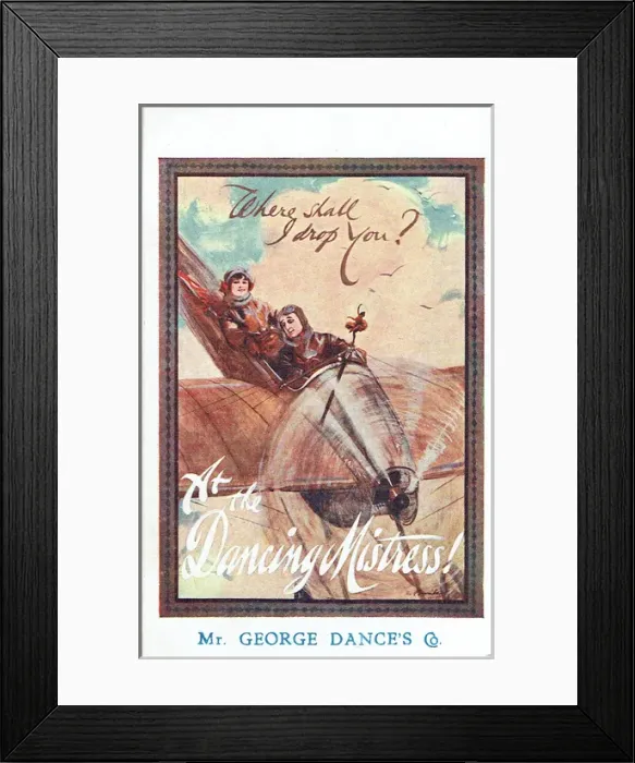 Framed Print : The Dancing Mistress by James Tanner, music Lionel Monckton Framed Print : The Dancing Mistress by James Tanner, music Lionel Monckton