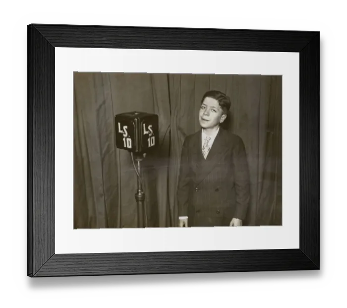Framed Print : Gardelito, boy singer, Argentina, South America Framed Print : Gardelito, boy singer, Argentina, South America