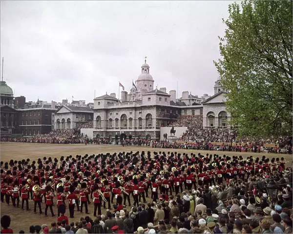 Trooping the Colour in Horse Guards Parade, London