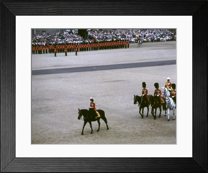 Framed Print : Trooping the Colour - the Queens last ride Framed Print : Trooping the Colour - the Queens last ride