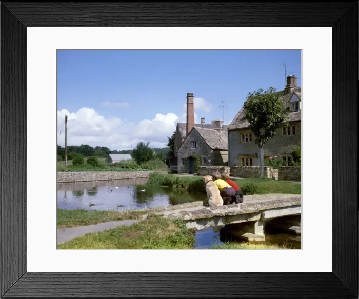 Framed Print : Mill and ford at Lower Slaughter, Gloucestershire Framed Print : Mill and ford at Lower Slaughter, Gloucestershire