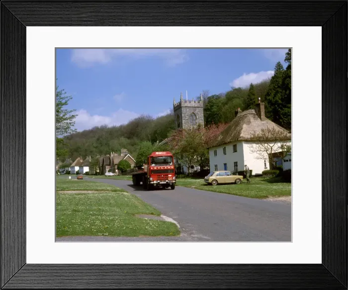 Framed Print : Scene in Milton Abbas, Dorset Framed Print : Scene in Milton Abbas, Dorset