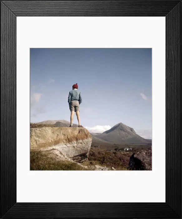 Framed Print : Climbing in the Cuillin mountains on Skye, Scotland Framed Print : Climbing in the Cuillin mountains on Skye, Scotland