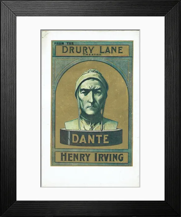 Framed Print : Dante by Laurence Irving Framed Print : Dante by Laurence Irving