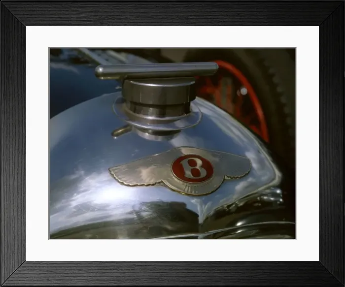 Framed Print : Close-up of a Bentley car badge Framed Print : Close-up of a Bentley car badge