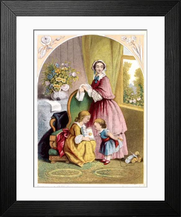 Framed Print : The First Lesson Framed Print : The First Lesson