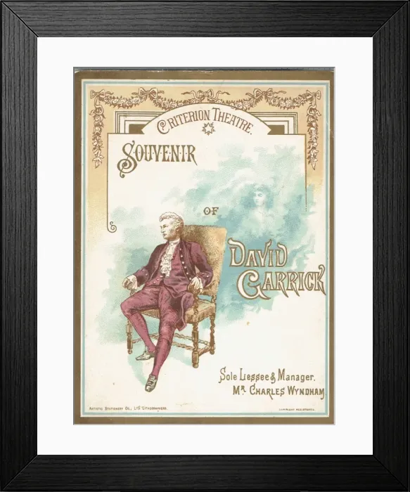 Framed Print : David Garrick by Tom Robertson Framed Print : David Garrick by Tom Robertson