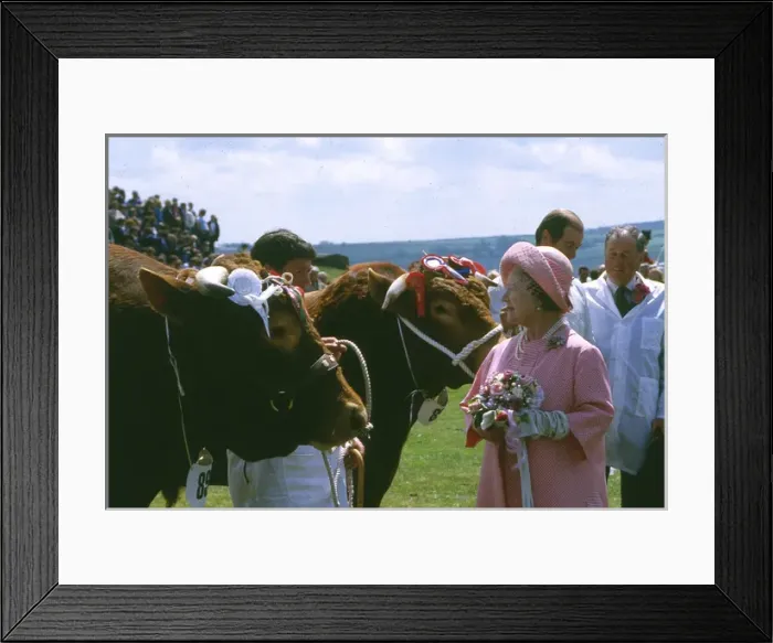 Framed Print : Queen Mother at the Royal Cornwall Show, Wadebridge Framed Print : Queen Mother at the Royal Cornwall Show, Wadebridge
