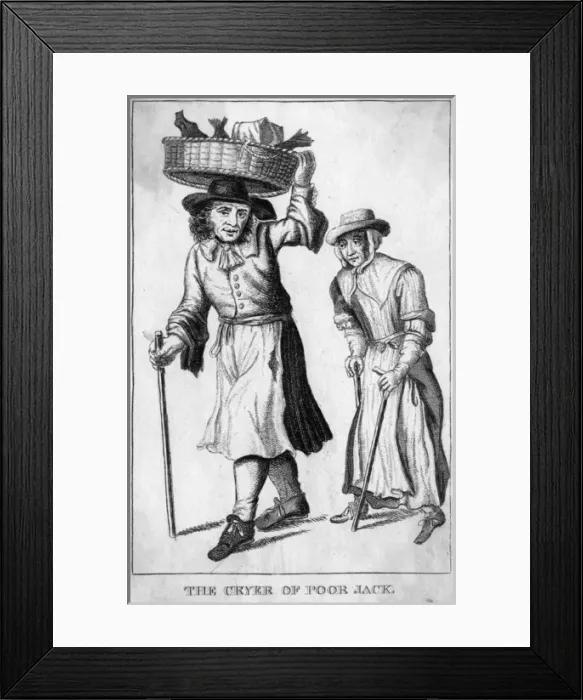 Framed Print : Cryer of Poor Jack, 1813 Framed Print : Cryer of Poor Jack, 1813