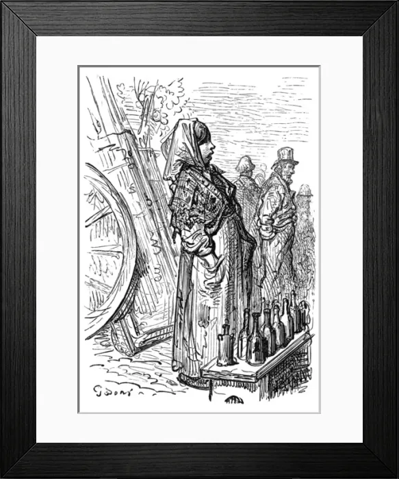 Framed Print : Woman selling drinks on way to the Derby, 1870 Framed Print : Woman selling drinks on way to the Derby, 1870