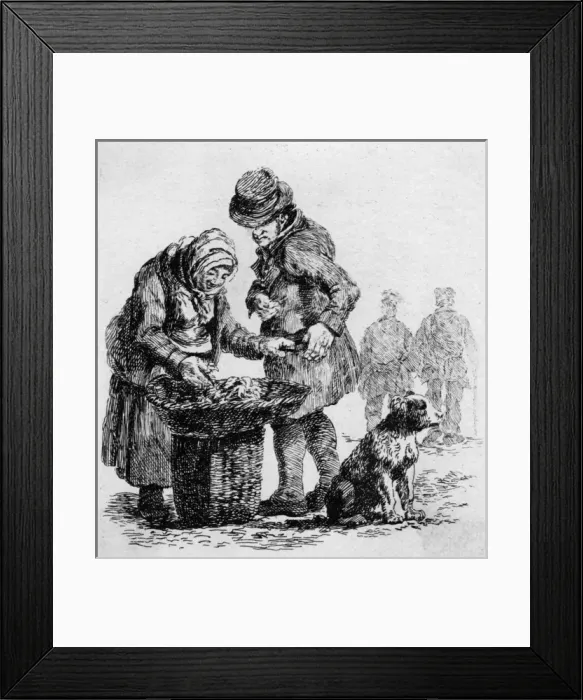 Framed Print : Scottish fishwife, 1830s Framed Print : Scottish fishwife, 1830s