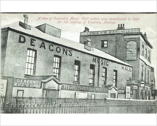Deacons Music Hall, Finsbury, London