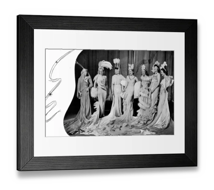 Framed Print : Some of the showgirls from Paris Plaisirs and Montmartre a M Framed Print : Some of the showgirls from Paris Plaisirs and Montmartre a M