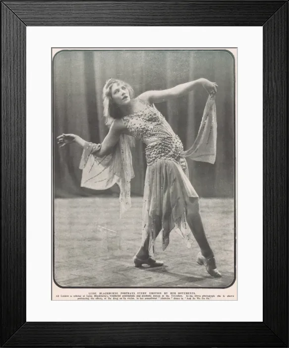 Framed Print : Luise Blackbourne from C. B. Cochrans cabaret show Framed Print : Luise Blackbourne from C. B. Cochrans cabaret show