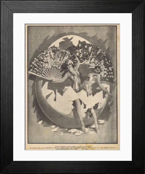 Framed Print : The Karlowena sisters from the Wintergarten, Berlin, 1928 Framed Print : The Karlowena sisters from the Wintergarten, Berlin, 1928
