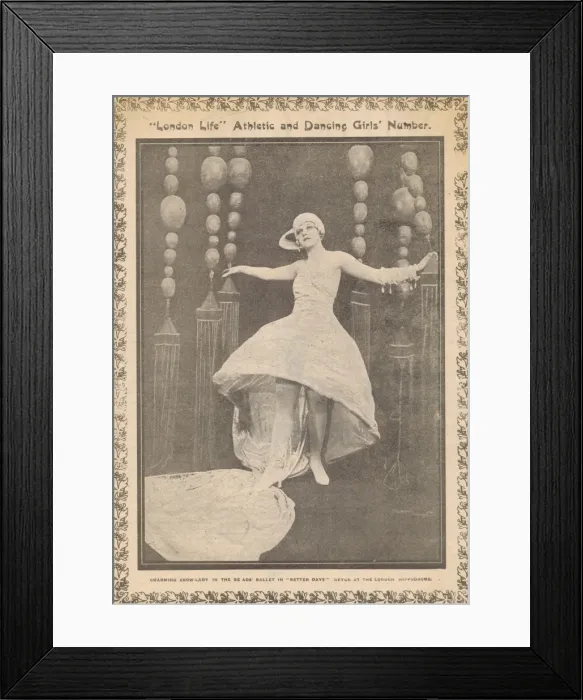 Framed Print : A showgirls in the Beads Ballet of Better Days Framed Print : A showgirls in the Beads Ballet of Better Days