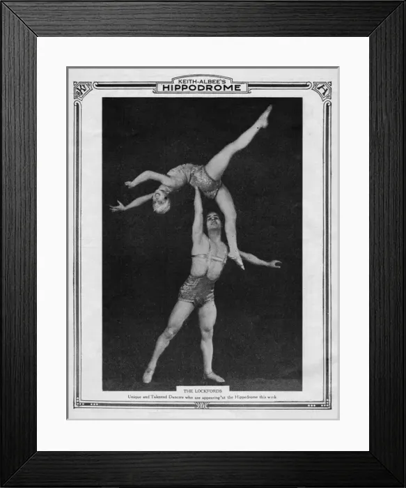 Framed Print : The Lockfords at the Hippodrome Theatre, New York, 1925-26 Framed Print : The Lockfords at the Hippodrome Theatre, New York, 1925-26