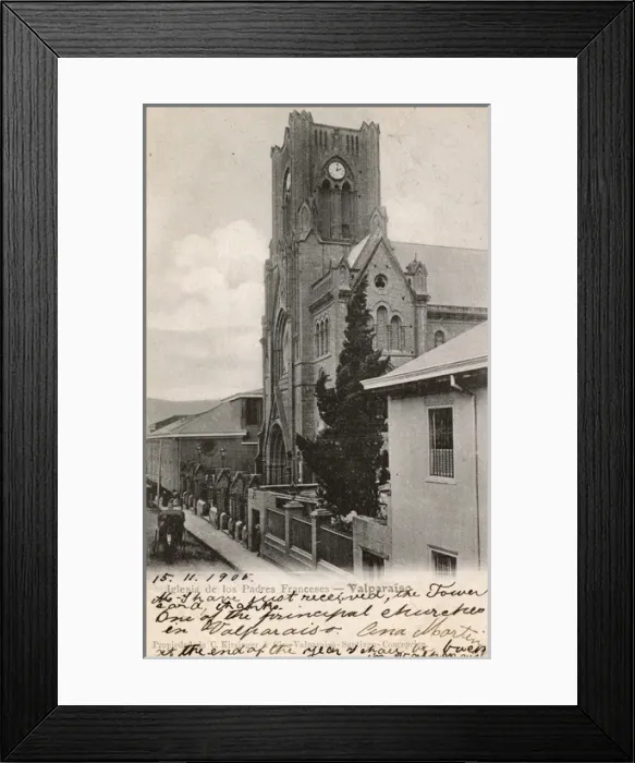 Framed Print : French Church at Valparaiso, Chile, South America Framed Print : French Church at Valparaiso, Chile, South America