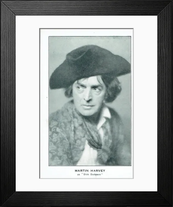 Framed Print : Martin Harvey in The Devils Disciple by George B Shaw Framed Print : Martin Harvey in The Devils Disciple by George B Shaw