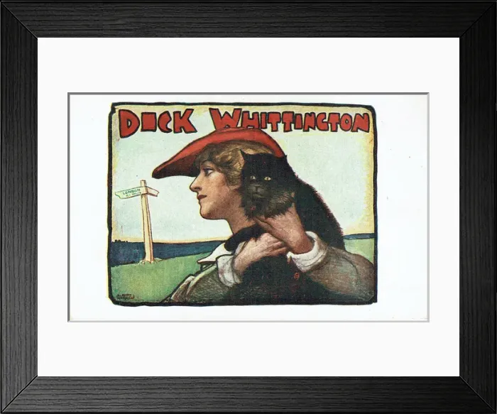 Framed Print : Dick Whittington. Artist Albert Morrow Framed Print : Dick Whittington. Artist Albert Morrow