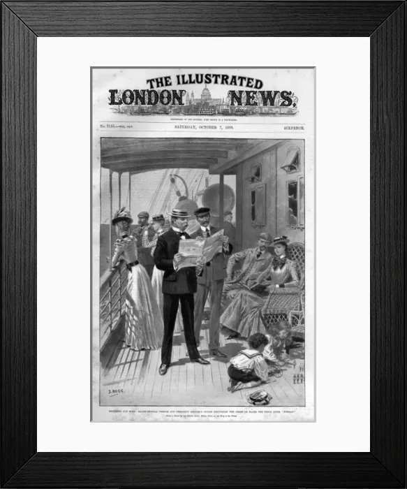 Framed Print : Major General French and President Krugers cousin Framed Print : Major General French and President Krugers cousin